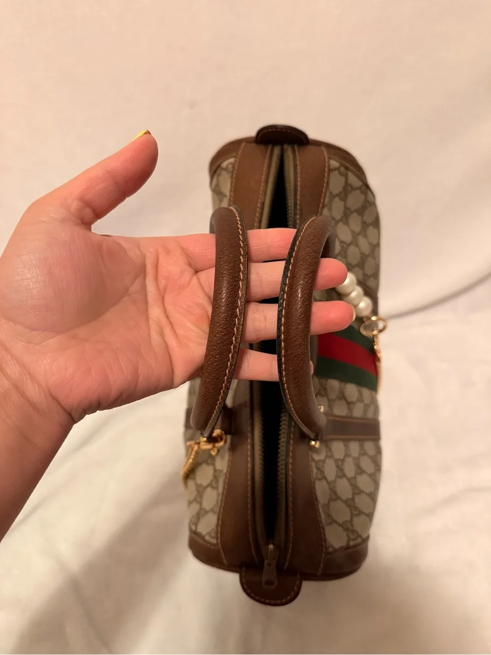 Gucci Vintage Ophidia Medium Boston Bag With Free DIY Strap